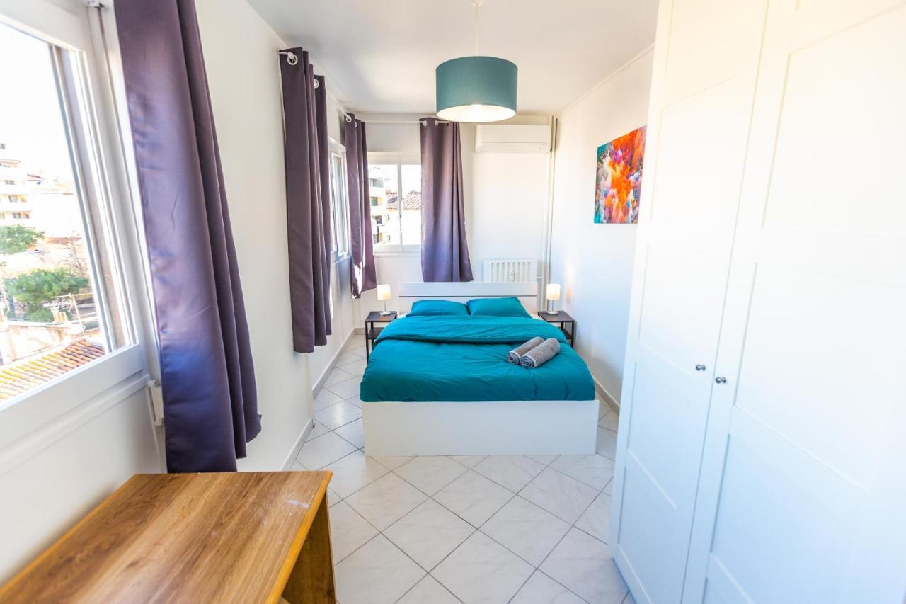 Superbe 100M2 - 2 Balcons - Proche Gare - Climatise Appartement Marseilles Buitenkant foto